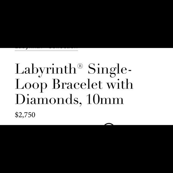 David Yurman Labyrinth  Silver Diamond Bracelet - Picture 5 of 7